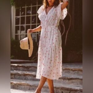 Birds of Paradise Trovata Embroidered Azalea dress